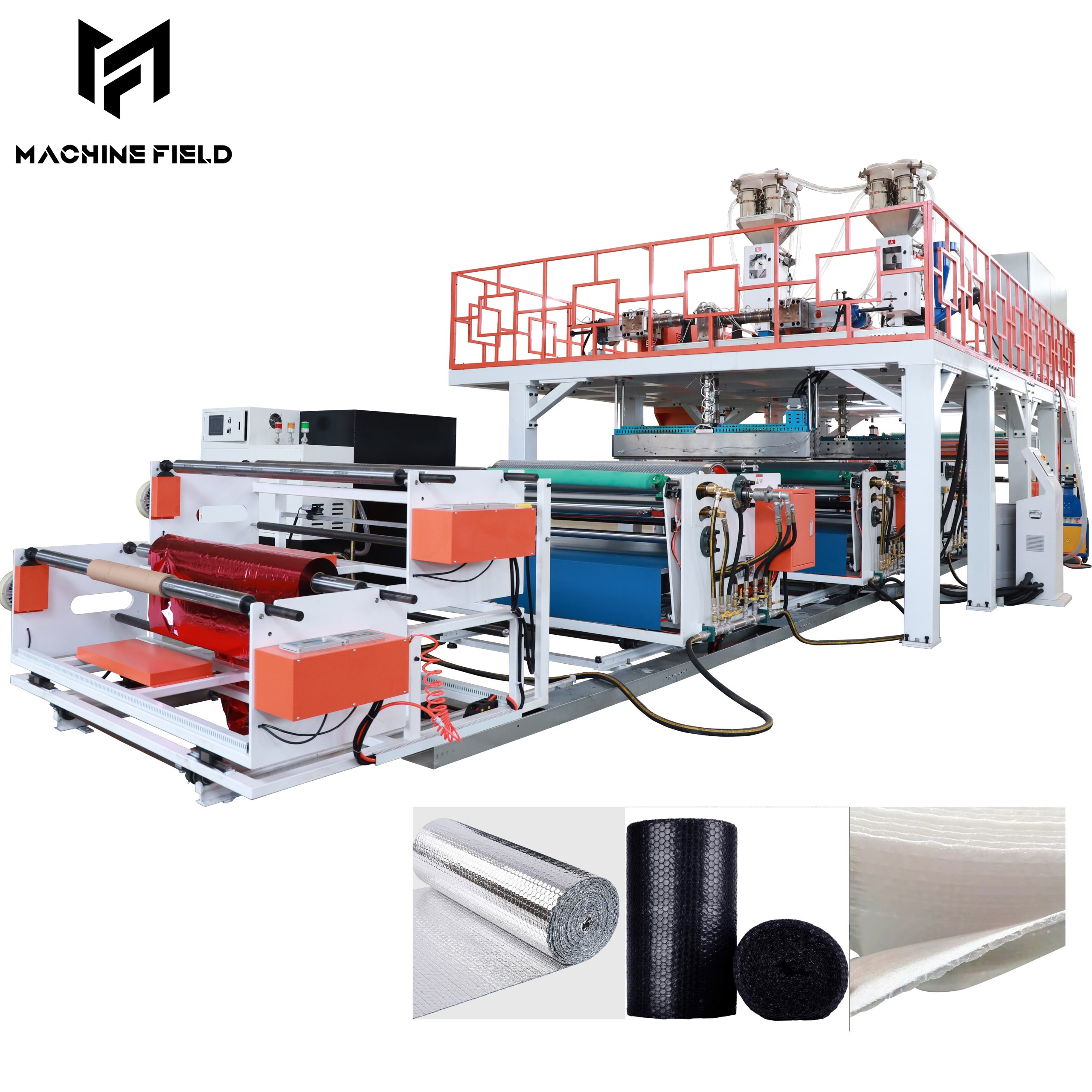 Четырехслойная машина для производства воздушно-пузырьковой пленки